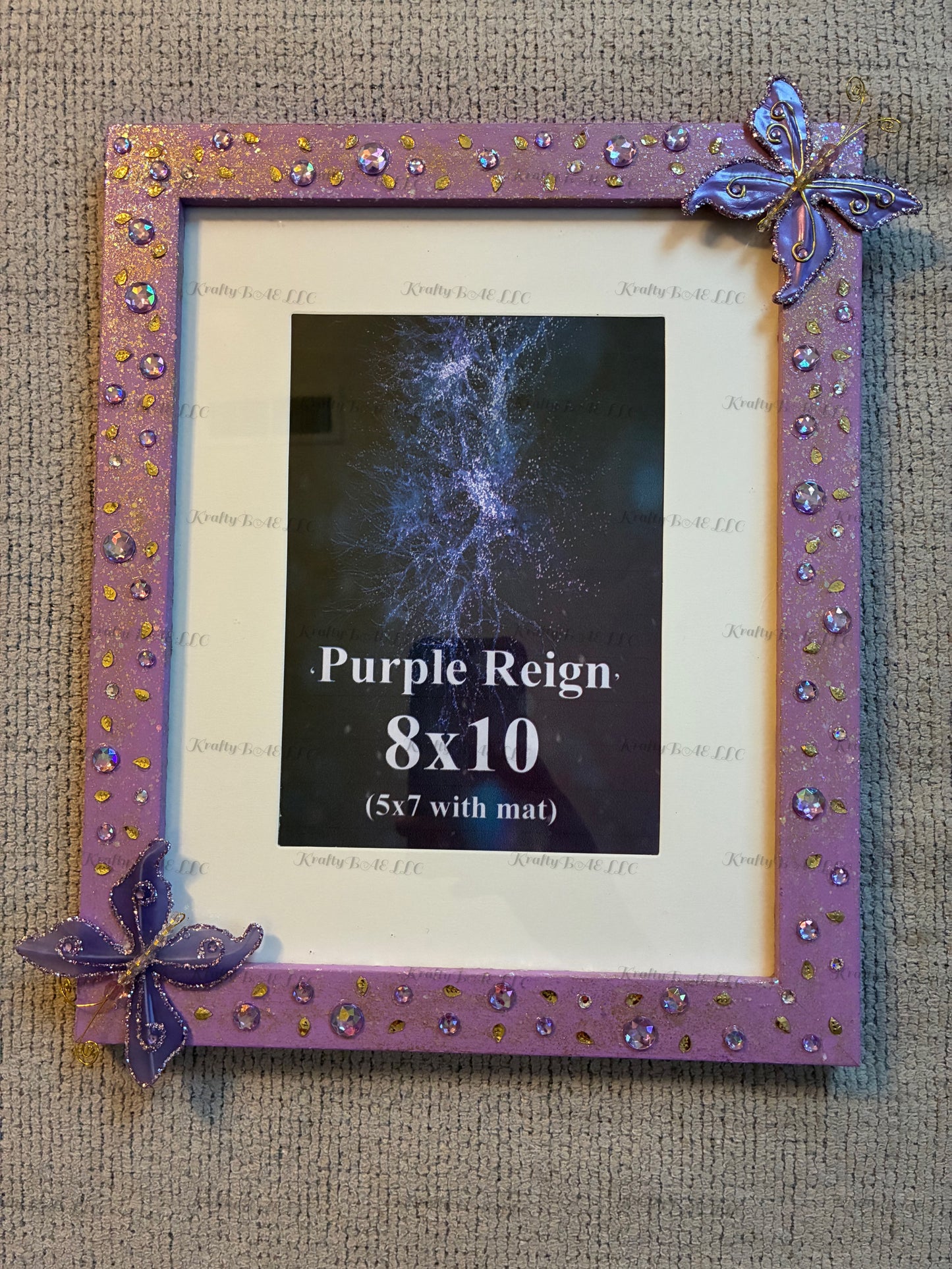 8x10/5x7 Picture frame - 'Purple Reign’