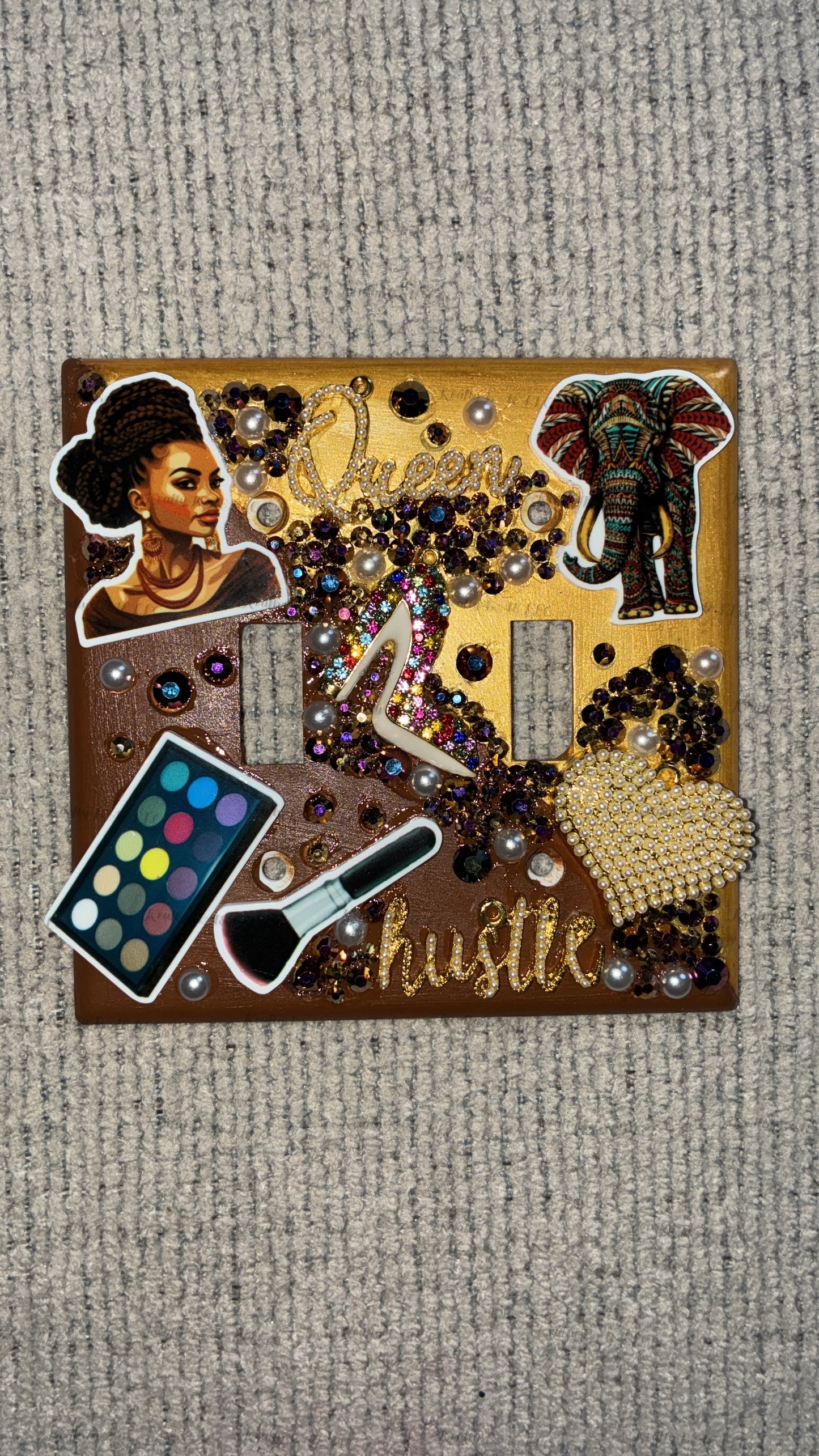 “Junk” wall plate: Melanin inspired