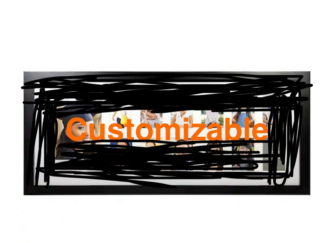 Customizable 13.5x40 inch frame