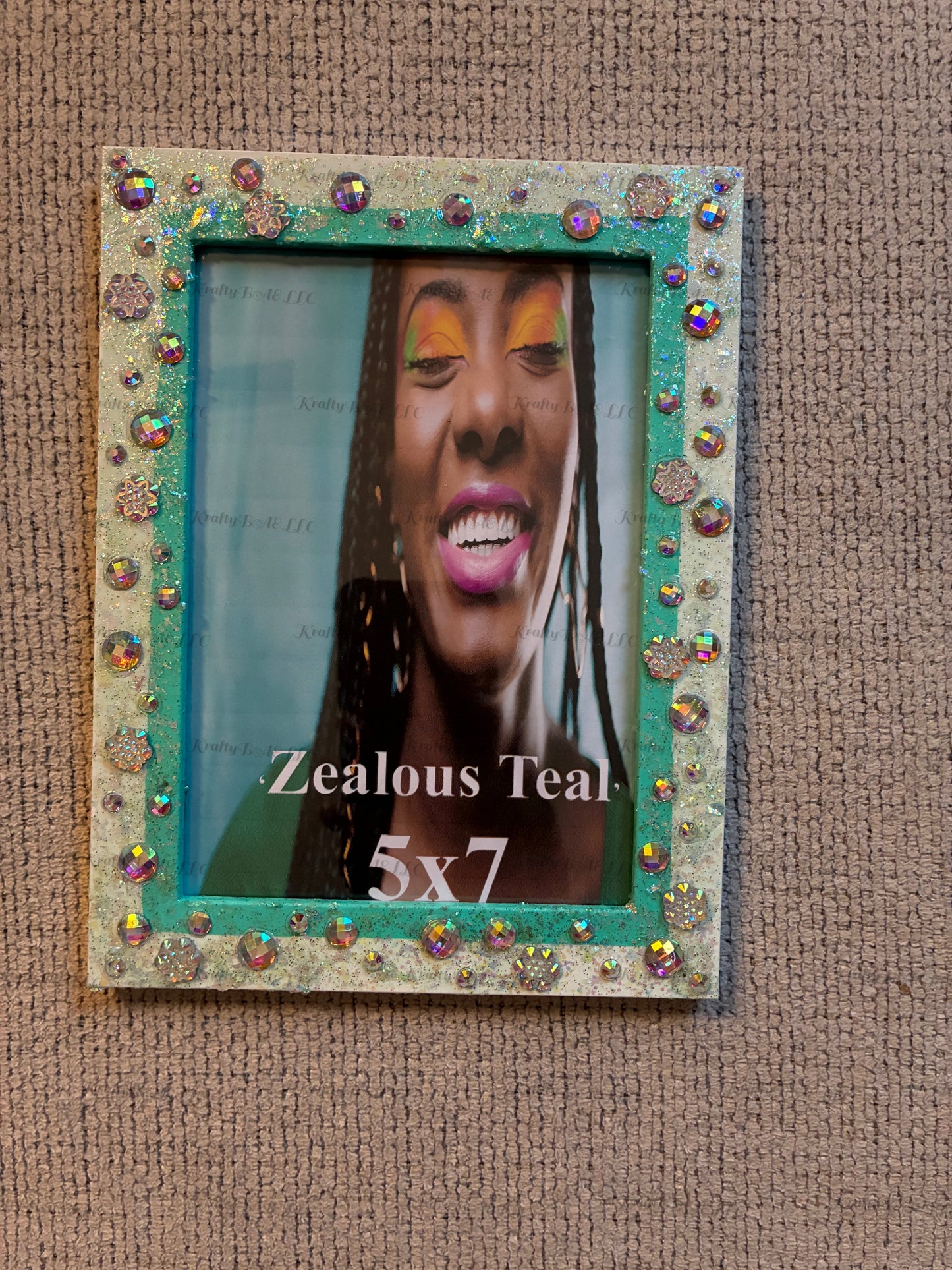 5x7 picture frame - ‘Zealous Teal’