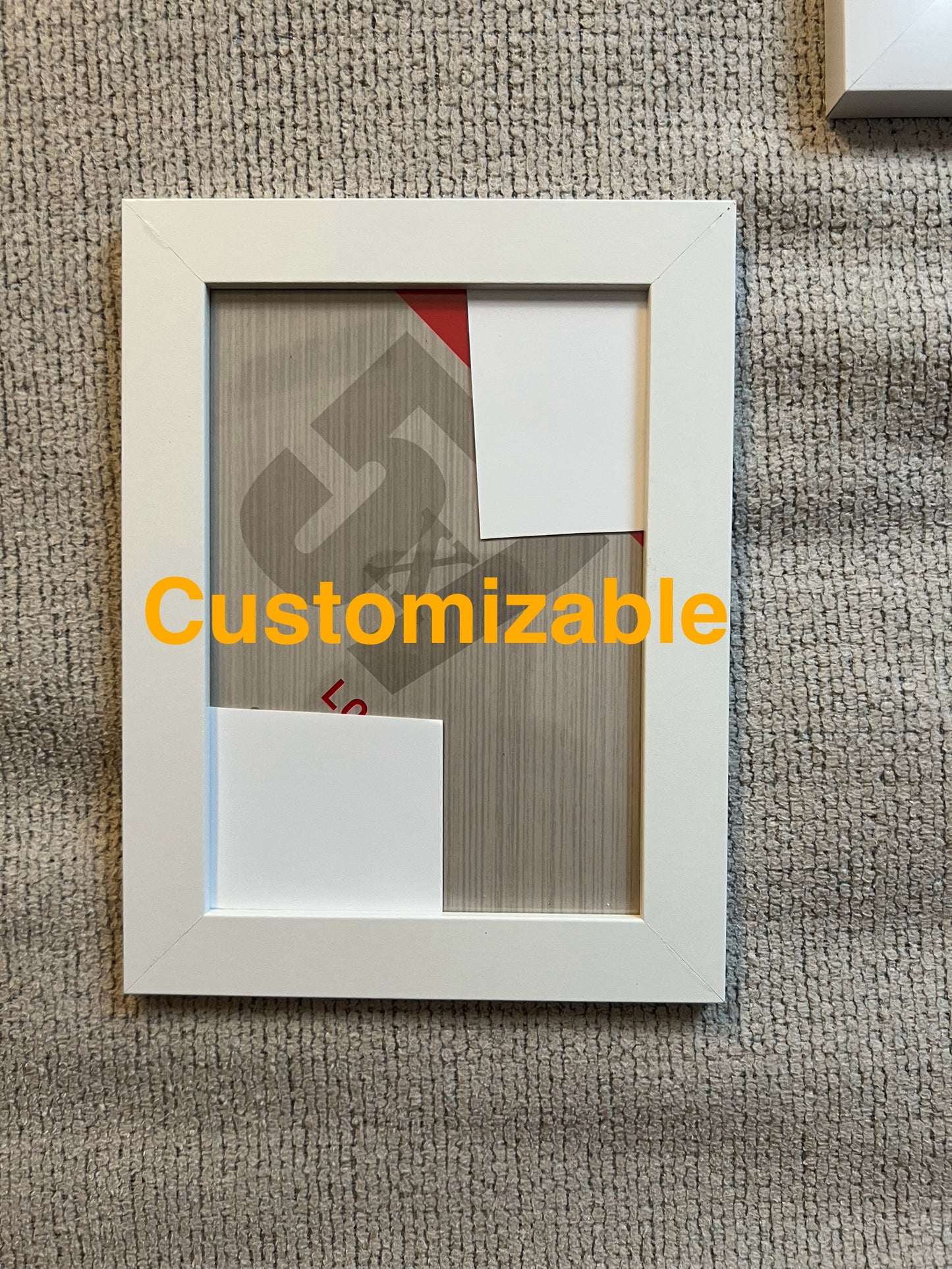 Customizable 5x7 inch frame