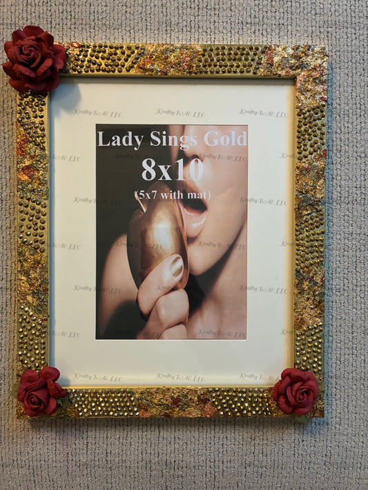 8x10/5x7 Picture frame – ‘Lady Sings Gold’