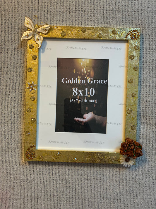 8x10/5x7 Picture frame – ‘Golden Grace’