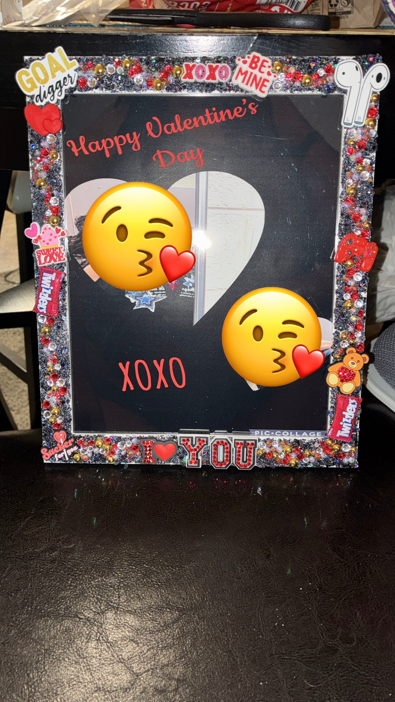 Custom 'Junk' Valentines day frame