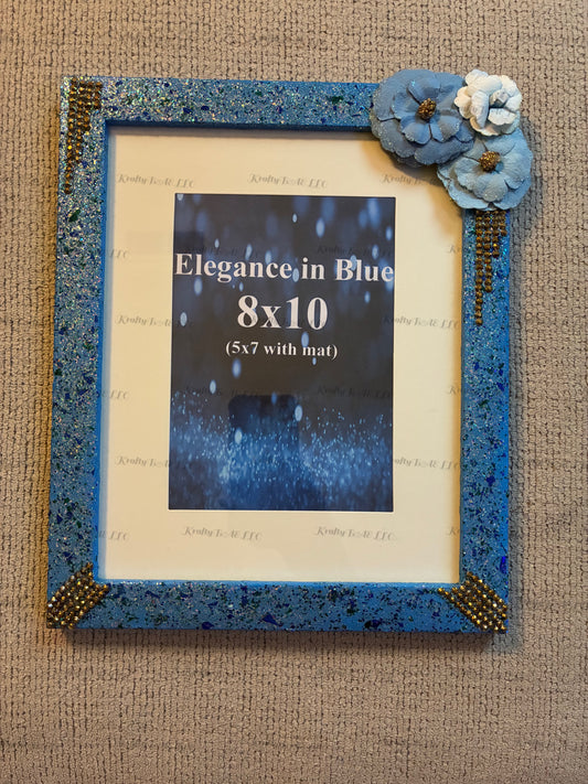 8x10/5x7 Picture frame – ‘Elegance in Blue’