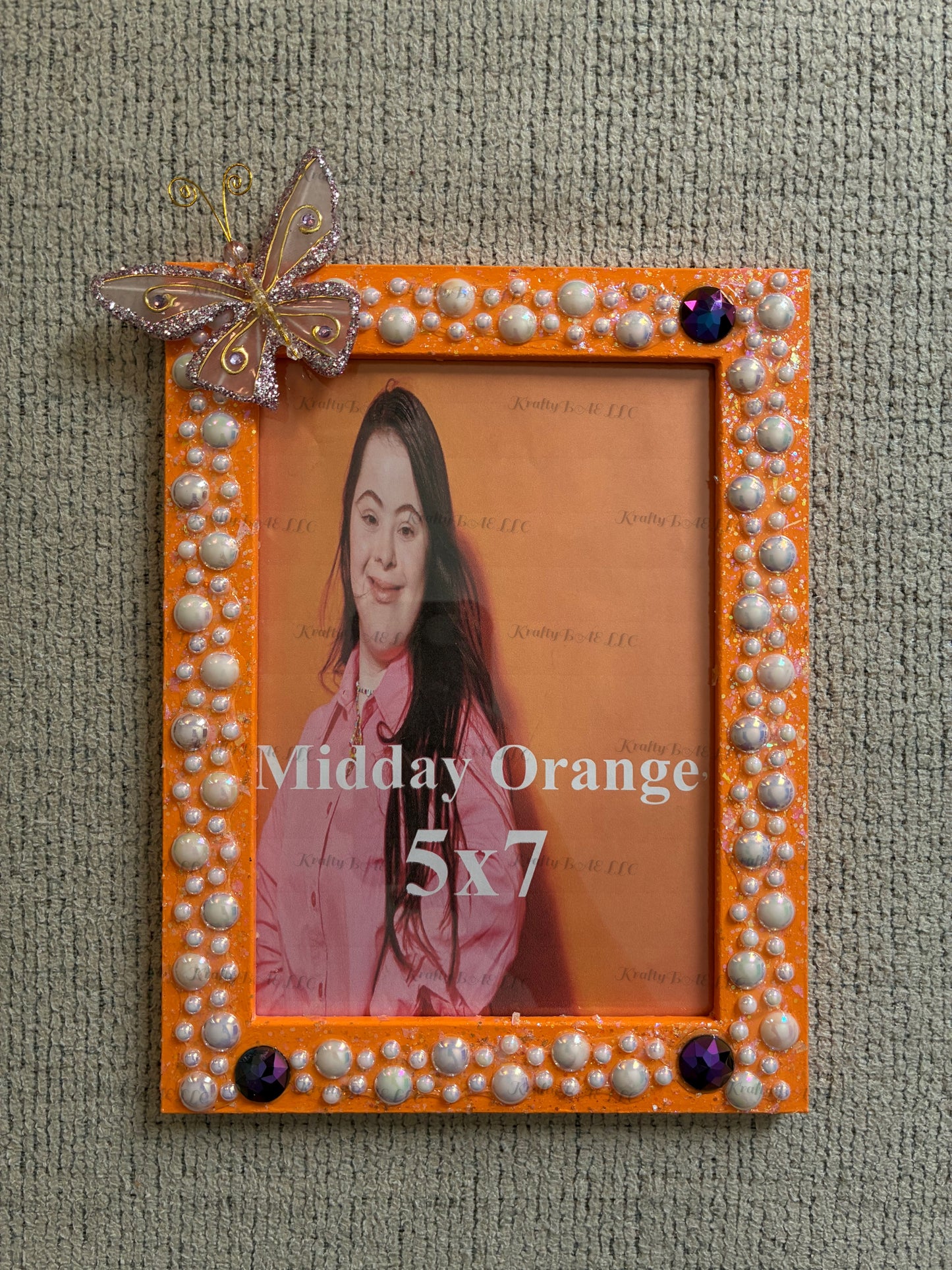 5x7 Picture frame – ‘Midday Orange’