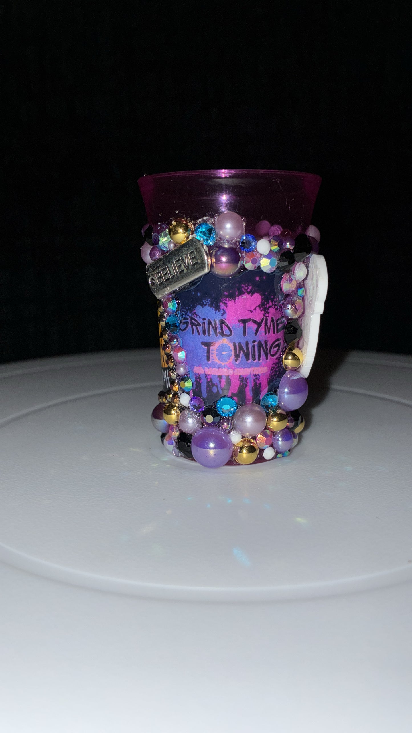 Custom ‘Grind Tyme Towing & Recovery’ Shot-glass