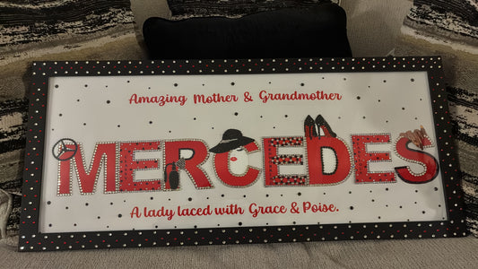 Grace & Poise- Custom name frame