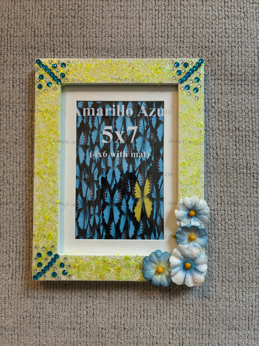 5x7/4x6 Picture frame – ‘Amarillo Azul’