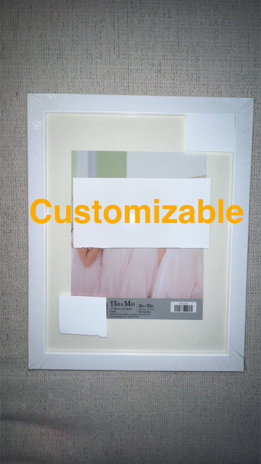 Customizable 11x14 inch frame