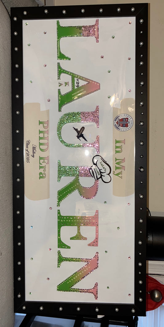 Custom 'In my PHD Era' name frame