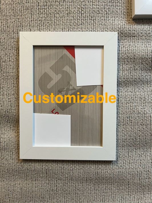 Customizable 5x7 inch frame